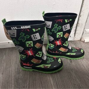 Minecraft Themed Rain Boots
